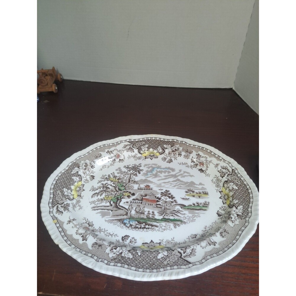 1930s Woods Seaforth Transferware Ceramic Serving Platter See Pics